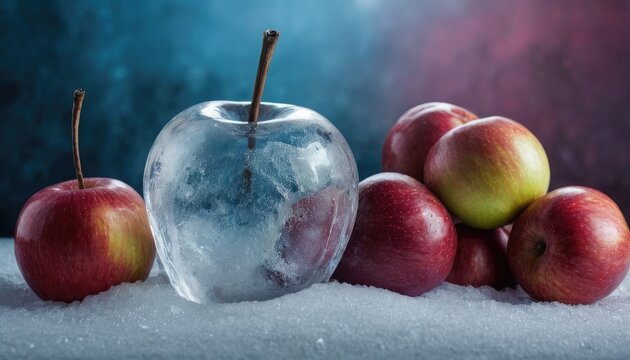 Frozen Polka Ice apple as Surreal Art Objects. 6