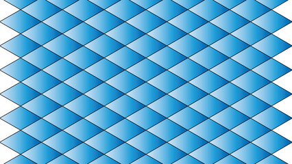 Blue Diamond Grid Pattern Geometric Design with Shaded Texture for Backgrounds