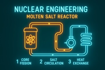 Molten Salt Reactor Energy Cycle with Liquid Fuel Process for Advanced Nuclear Power Generation
