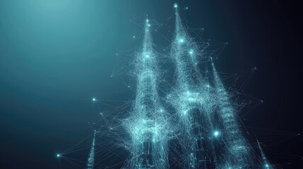 abstract christmas tree