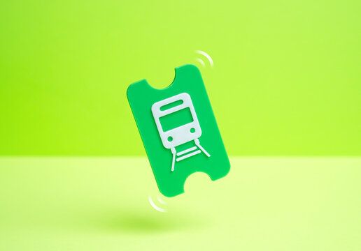 Public transport ticket. Development of the city's transport infrastructure. Urban planning, mobility improvement projects and public service announcements about transport modernization.