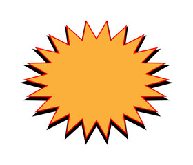 comic style star burst icon