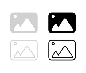 JPEG picture symbol, graphical image sign and symbol