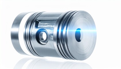 Precision metal piston with sleek design for high-performance engines in modern machinery