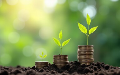 Green business and investment / Business with environmental concern. High quality