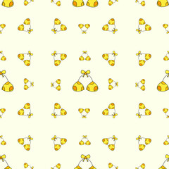Cute Yellow bikini Seamless Pattern