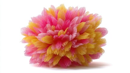 Stunning pink and yellow flower with delicate petals for spring designs and vibrant floral arrangements, evoking joy and beauty for commercial projects and creative endeavors