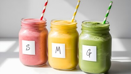 Healthy smoothie recipes: delicious fruit smoothie for breakfast and healthy lifestyle drinks ideas