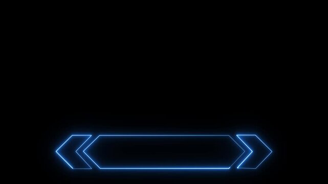 Lower third neon line animation title. Simple and comfortable to use. lower third animation. Neon lower third line animation. Simple modern news title bar 4K.