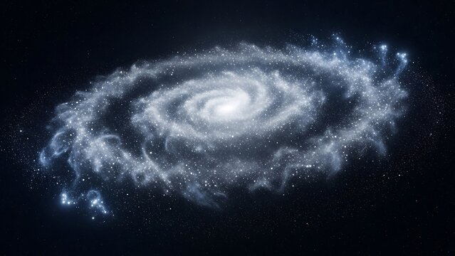 Spectacular Spiral Galaxy with Bright Center and Swirling Arms.