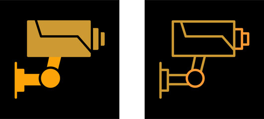Fototapeta premium Security Camera Vector Icon