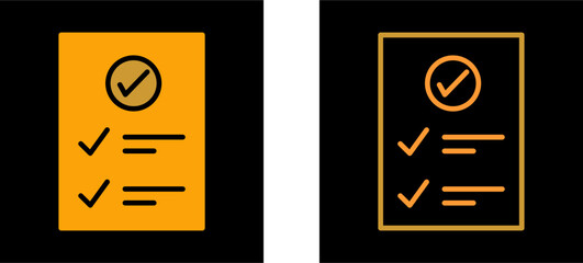 Check Up List Vector Icon