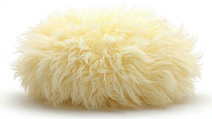 Experience luxurious comfort with this fluffy decorative pouf, a stylish home accent offering soft texture and inviting warmth to modern interiors, perfect for adding a touch of cozy elegance
