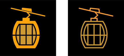 Cable Car Vector Icon