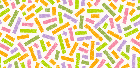 Seamless abstract pattern with chaotic hand-drawn grunge strokes. Modern multicolored vector background for fabric, wallpaper, and urban design.