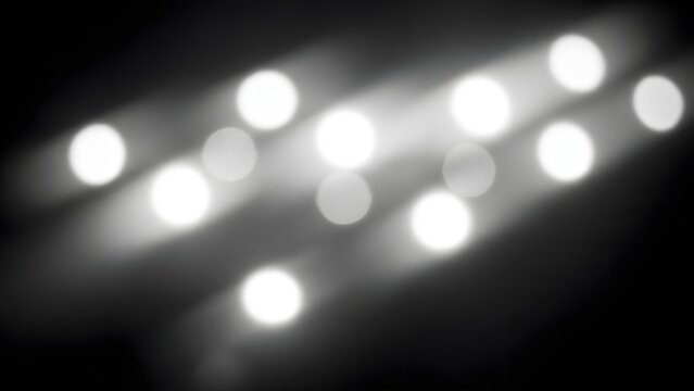 Abstract blurred stadium lights creating a dramatic and evocative atmosphere