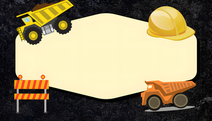 Naklejka premium under construction background