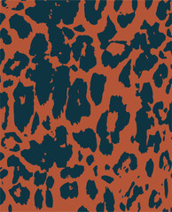 Leopard print. Vector seamless pattern. Animal skin background with black and brown spots on beige backdrop. Abstract exotic safari texture. Jaguar, leo, puma cheetah fur pattern. Repeat design