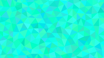 Obraz premium A mesmerizing geometric mosaic of triangles in vibrant shades of turquoise, creating a dynamic and visually stimulating abstract pattern