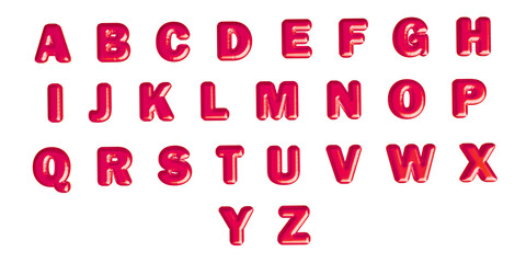 This image features the entire alphabet in a vibrant red color, perfect for various creative...