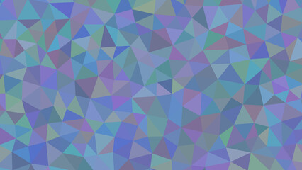 Fototapeta premium A mesmerizing mosaic of geometric shapes, a symphony of triangles in a harmonious blend of blues, purples, and greens, creating a captivating pattern