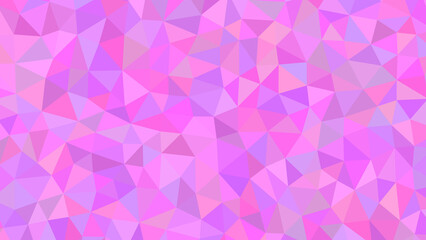 A vibrant mosaic of pink and purple triangles creates a captivating geometric pattern, evoking a sense of modern art and playful energy