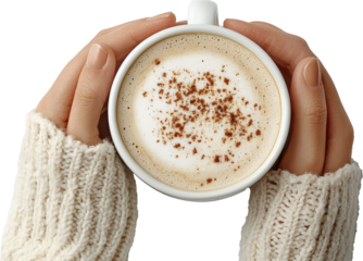 a coffee cup in hands