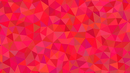 A vibrant mosaic of crimson and scarlet triangles creates a captivating geometric pattern, evoking a sense of modern artistry and energy