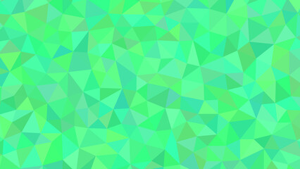 Fototapeta premium Abstract geometric background with shades of green, creating a vibrant and modern design with a polygonal pattern and triangular shapes