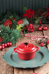 mesa natalina decorada para festas 