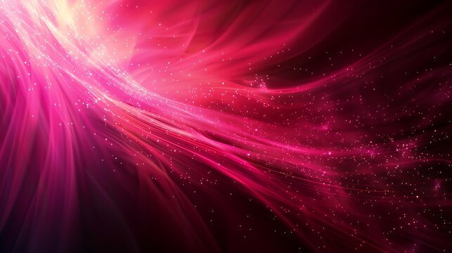 Vibrant pink and magenta nebula swirls with subtle sparkles