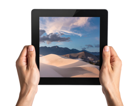 Creative Tech Presentation Tablet in Casual Hand Grip - Powered by Adobe
