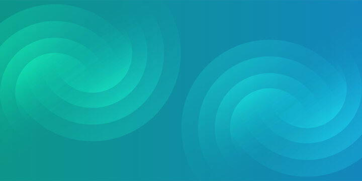 Blue Teal Abstract Circle Background with Gradient Shapes and Modern Design. Suit for banner, web, brochure, pamflet and presentation - Powered by Adobe