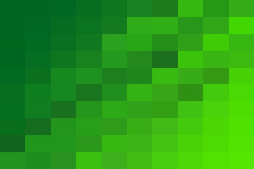 Green pixelated mosaic background with a vibrant gradient from dark emerald to bright lime, creating a modern abstract square pattern.