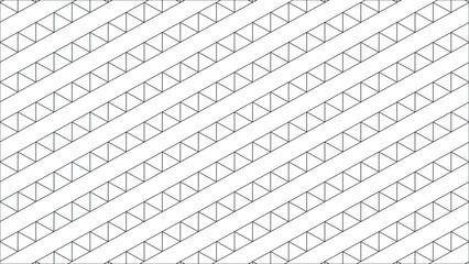 Triangle Grid Pattern Geometric Linear Structure Design