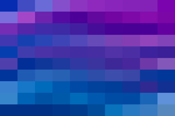Digital pixelated gradient background abstract pattern in blue and purple hues, modern graphic design element for technology and art concepts