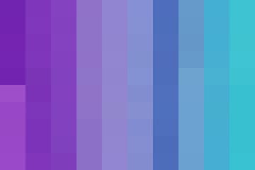Vibrant vertical gradient pixel background featuring a smooth transition from deep purple to serene blue and bright turquoise hues, modern digital art.