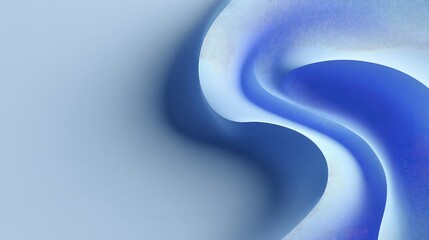 Abstract soothing background with flowing blue shapes for calming designs and modern presentations, conveying serenity and peace, perfect for tech or wellness brands