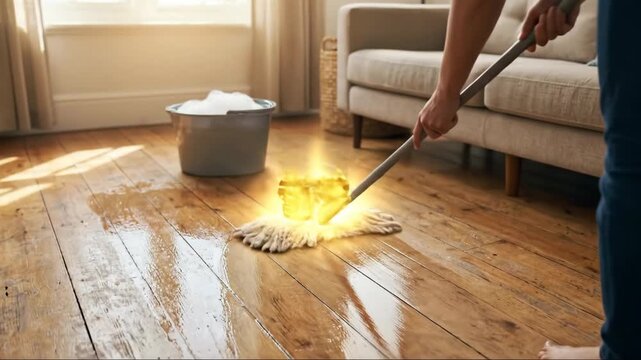 Joyful perspective of cleaning, earning virtual rewards