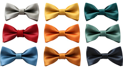 set of colorful bow ties
