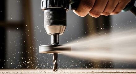 Drilling a Hole with a Drill Press in Wood.