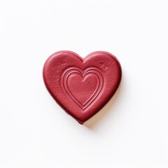 Fototapeta premium Seal Wax Stamp confectionery heart food.
