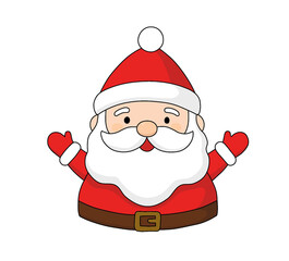 Cute Cartoon Santa Claus