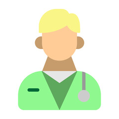 Doctor Vector Flat Icon Design