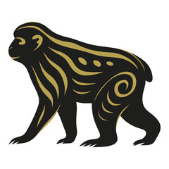 Barbary macaque vector illustration