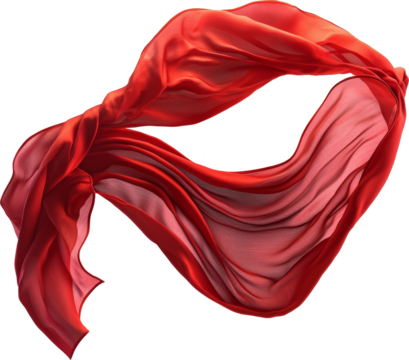 red waving cloth