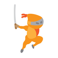 Sneak Attack Vector Flat Icon Design