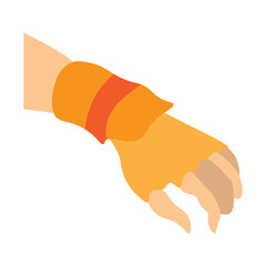Wrist Guard Vector Flat Icon Design