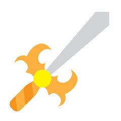 Sword Block Vector Flat Icon Design
