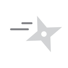 Star Throw Vector Flat Icon Design
